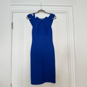 Roland Mouret Strapless Royal Blue Dress